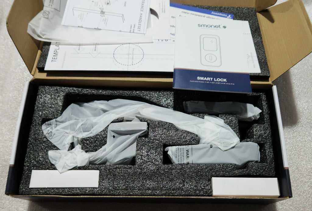 Keyless Entry Smart Lock Keypad, Fingerprint Knob SMONET