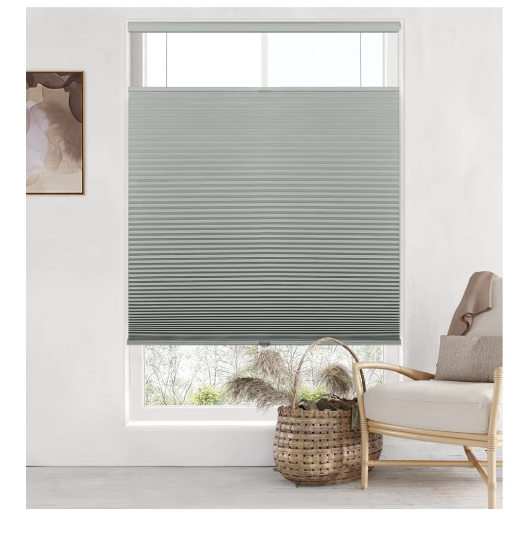 Top Down Bottom Up (TDBU) Cordless Cellular Shades, Blackout Light Blocking Honeycomb Shades 32" x 64"