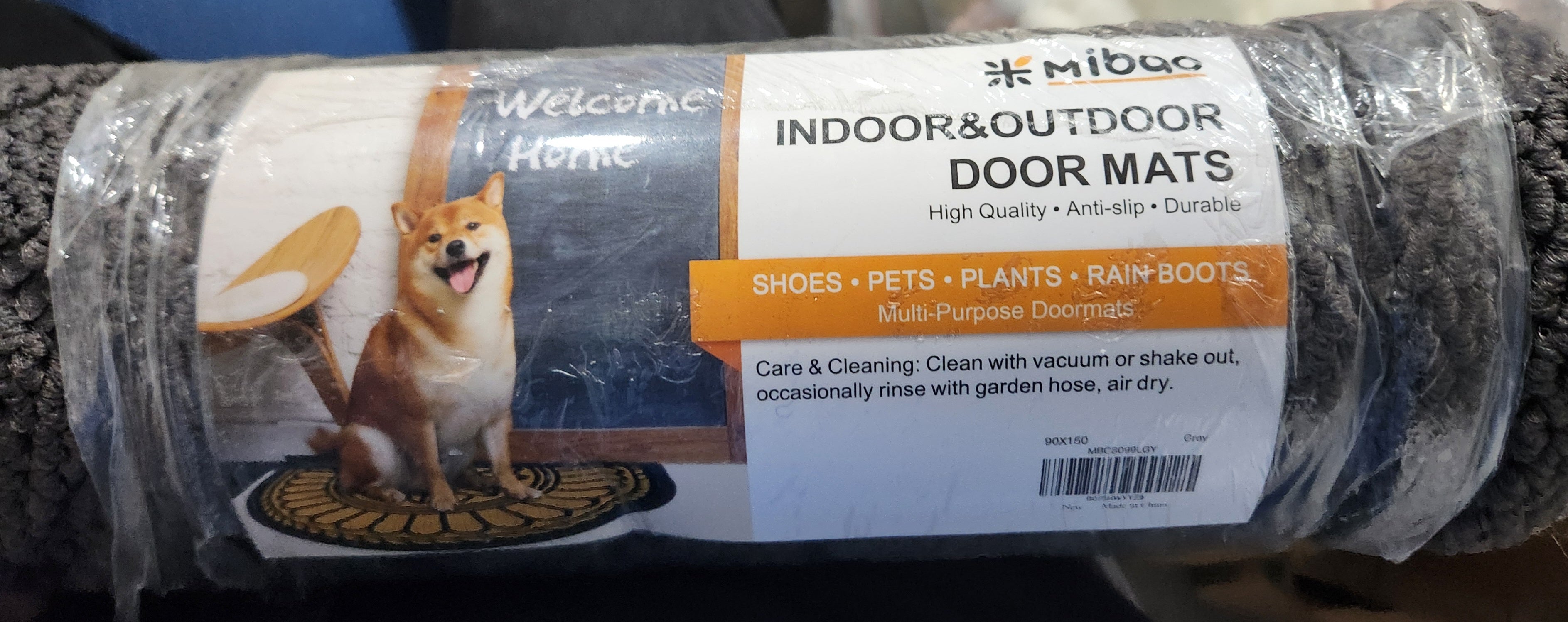 3x5 Entry Way Mat Entrance Area Rug Gray