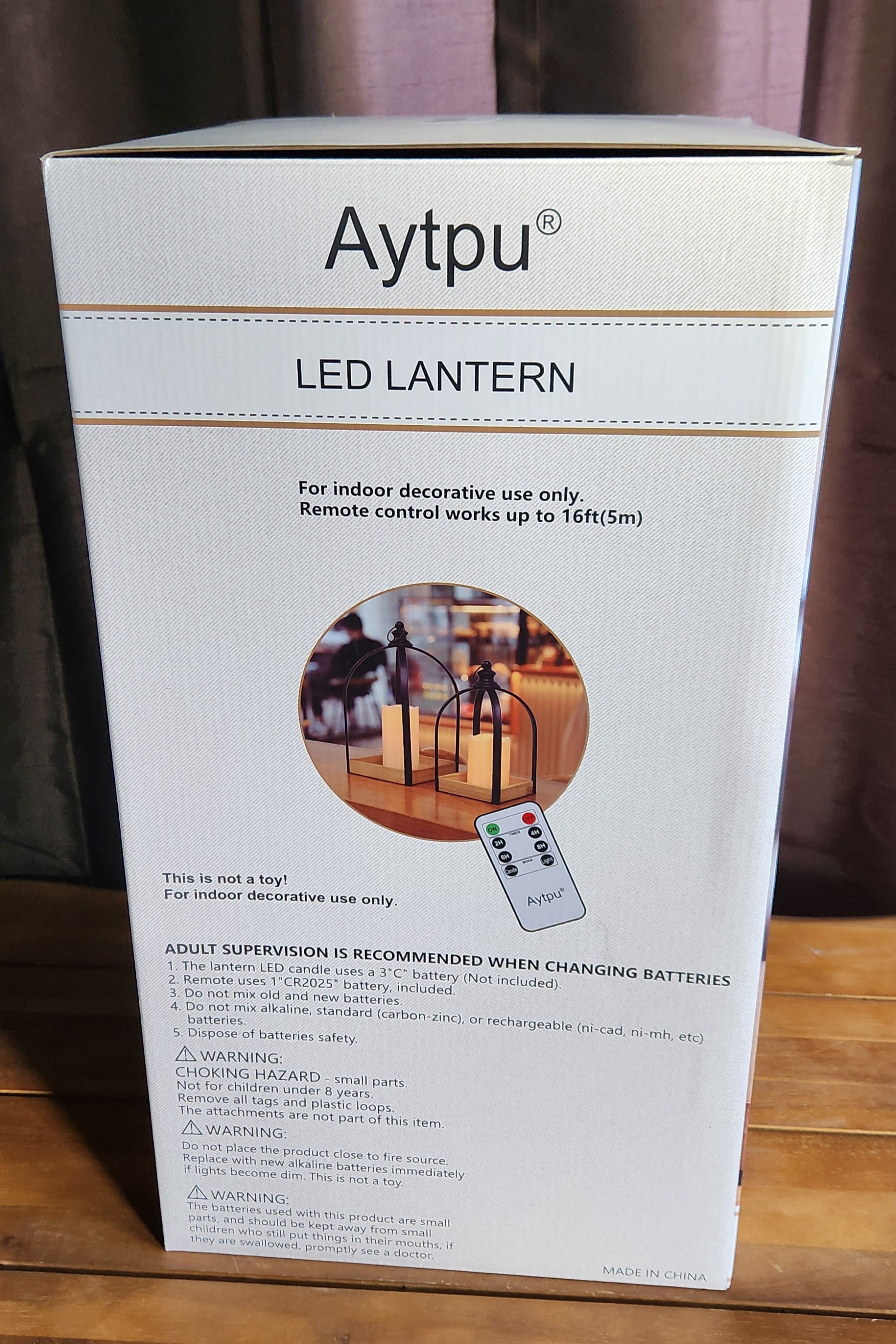 Farmhouse Lantern Decor Set of 2, Black Metal Candle Lanterns w/Timer & Remote-Controlled Flickering