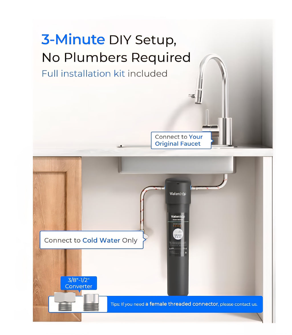 Waterdrop 15UA Under Sink Water Filter System