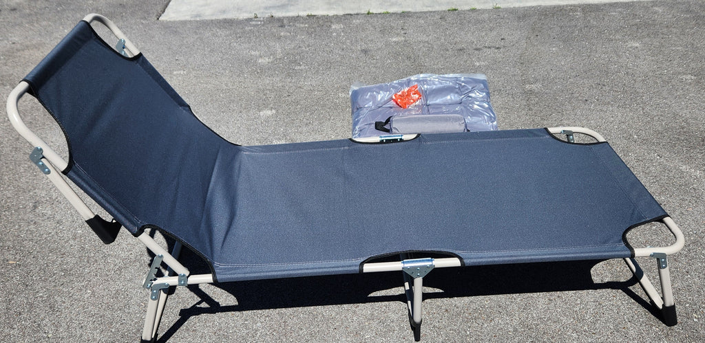 Portable Camping Cot Foldable Bed with Mattress Pad