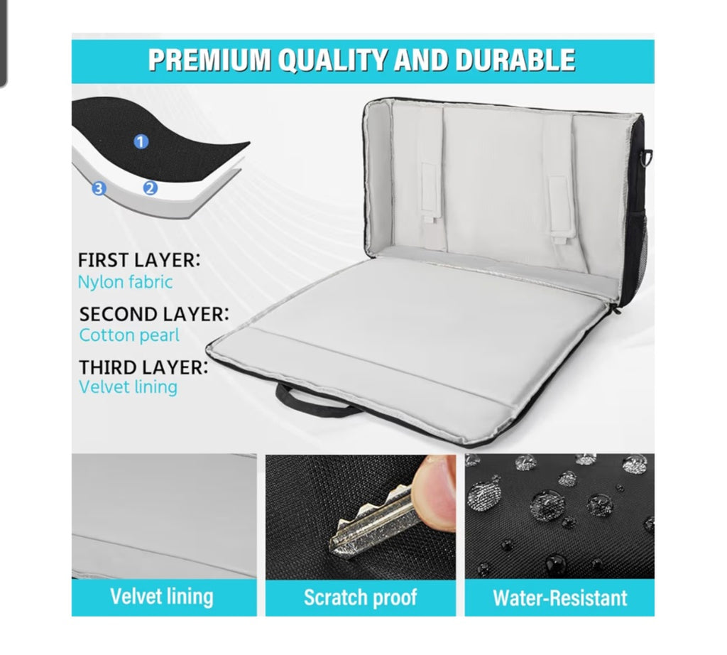 LCD Screens/TVs Transport Tote Bag for 27"-32" Padded Monitor Carrying Bag Computer Case