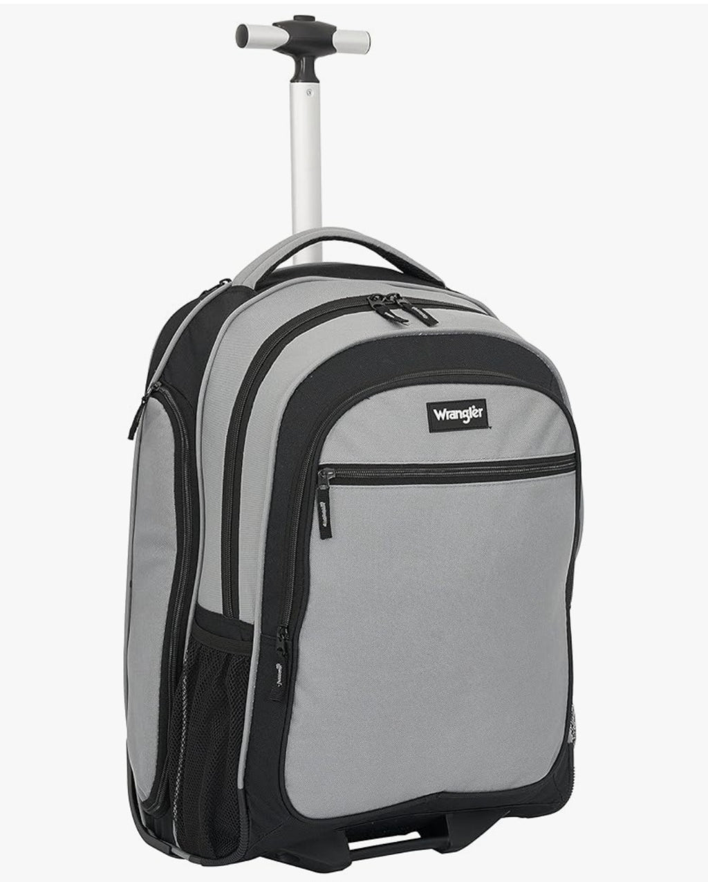 Wrangler Travel Duffel or Backpack Dobson Set, Charcoal, 19" Rolling Backpack