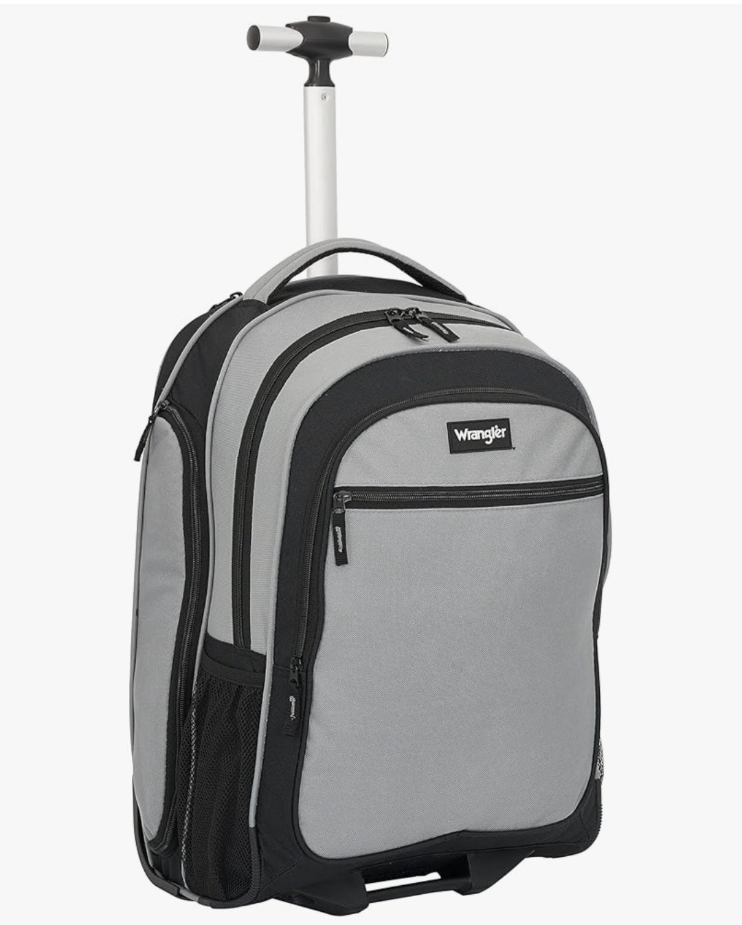 Wrangler Travel Duffel or Backpack Dobson Set, Charcoal, 19" Rolling Backpack