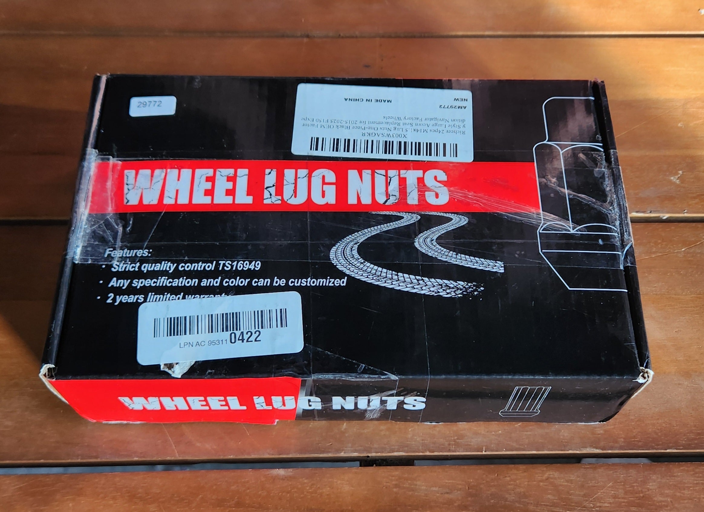 24pcs M14x1.5 Lug Nuts for F150