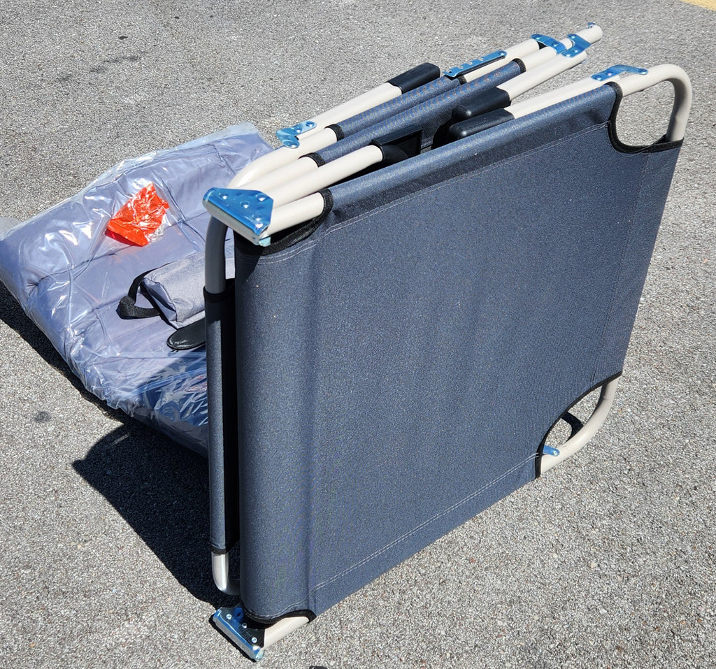 Portable Camping Cot Foldable Bed with Mattress Pad