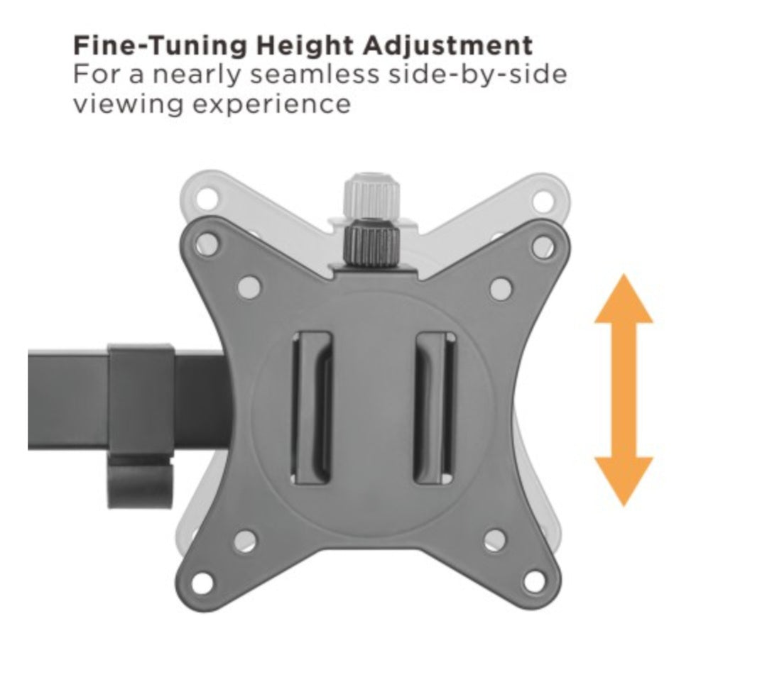 Quad-Monitor Steel Articulating Monitor Desk Stand