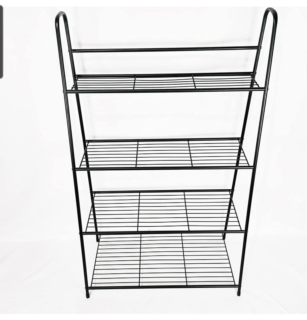 4-Layer Metal Plant Stand, Trapezoidal Stand, Flower Pot Stand for Indoor and Outdoor