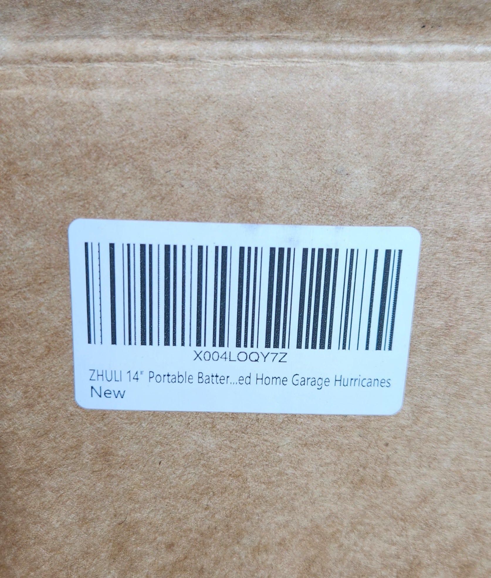 Zhuli Portable 14" Battery Powered Fan