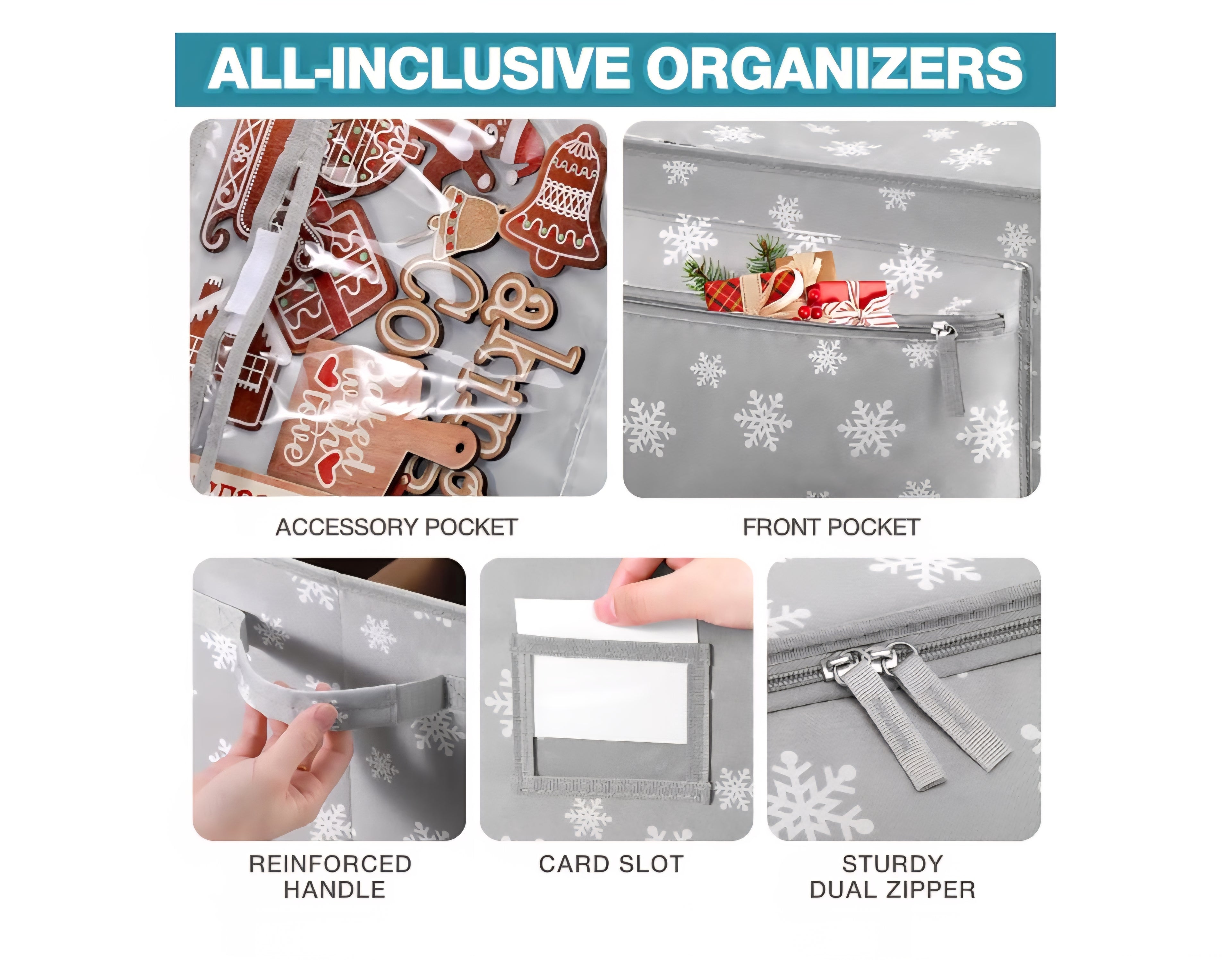 Christmas Ornament Storage Box - Holds Up to 72 of 4" Ornaments