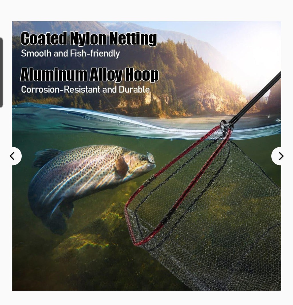 Dr. Fish Telescoping Long Handle Landing Net 8.6ft 9.8ft