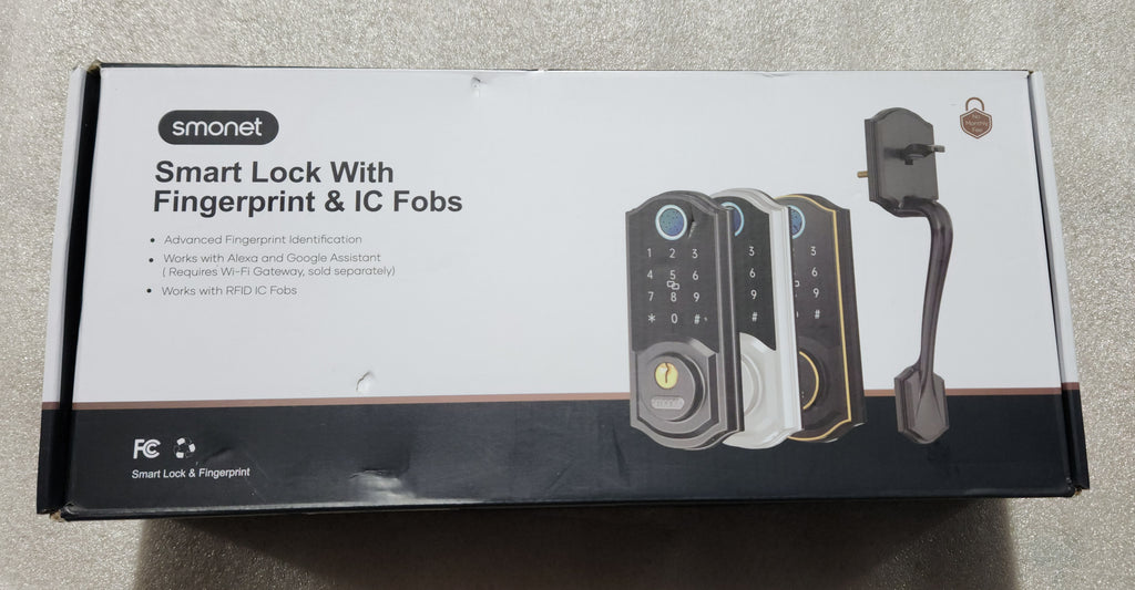 Keyless Entry Smart Lock Keypad, Fingerprint Knob SMONET