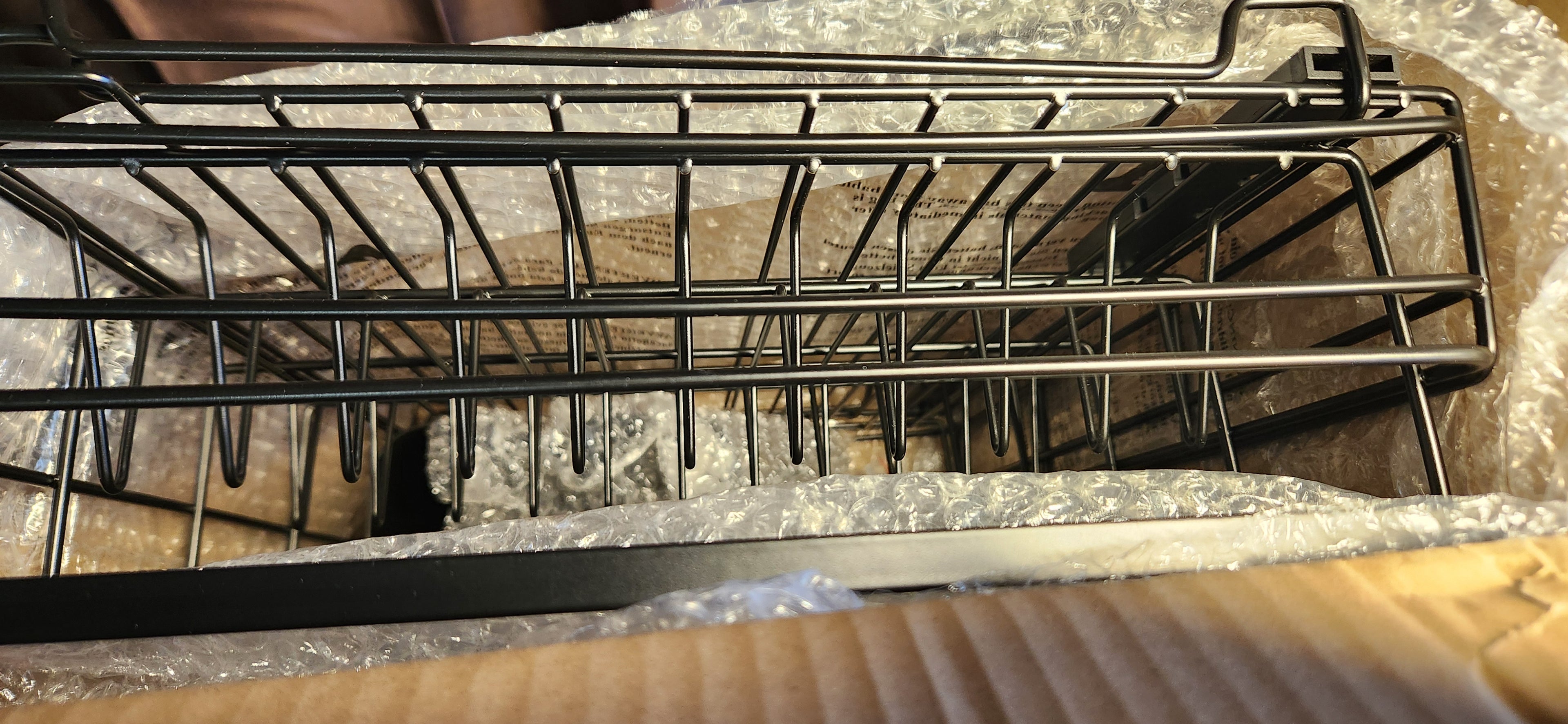 Dish Drying Rack-Extendable Large for Kitchen Counter, Stainless Steel with Utensil Holder (Black)