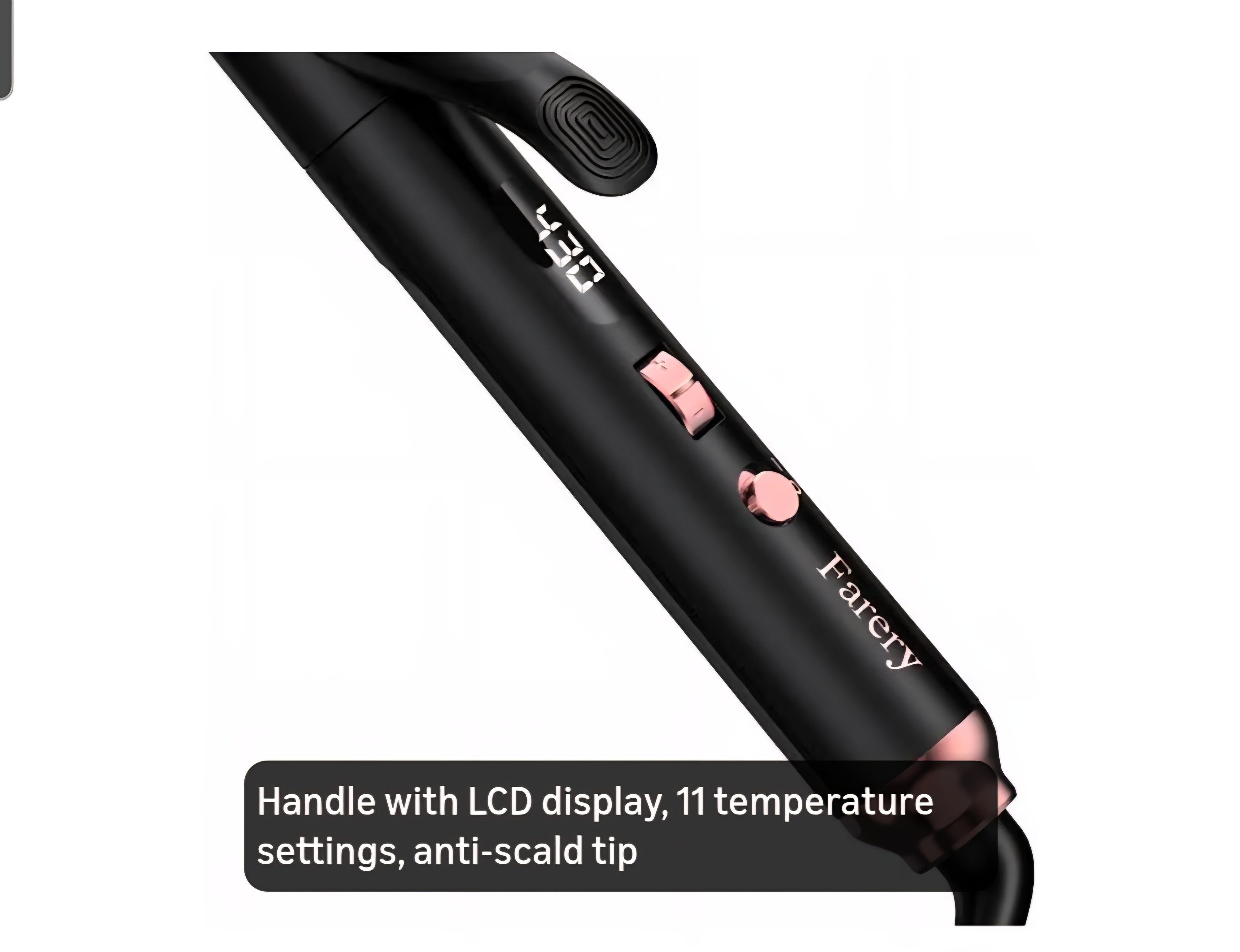 Long Barrel Curling Iron 1 1/4 inch, 1.25 Inch Curling Iron for Long Hair, Infused Argan Oil & Keratin