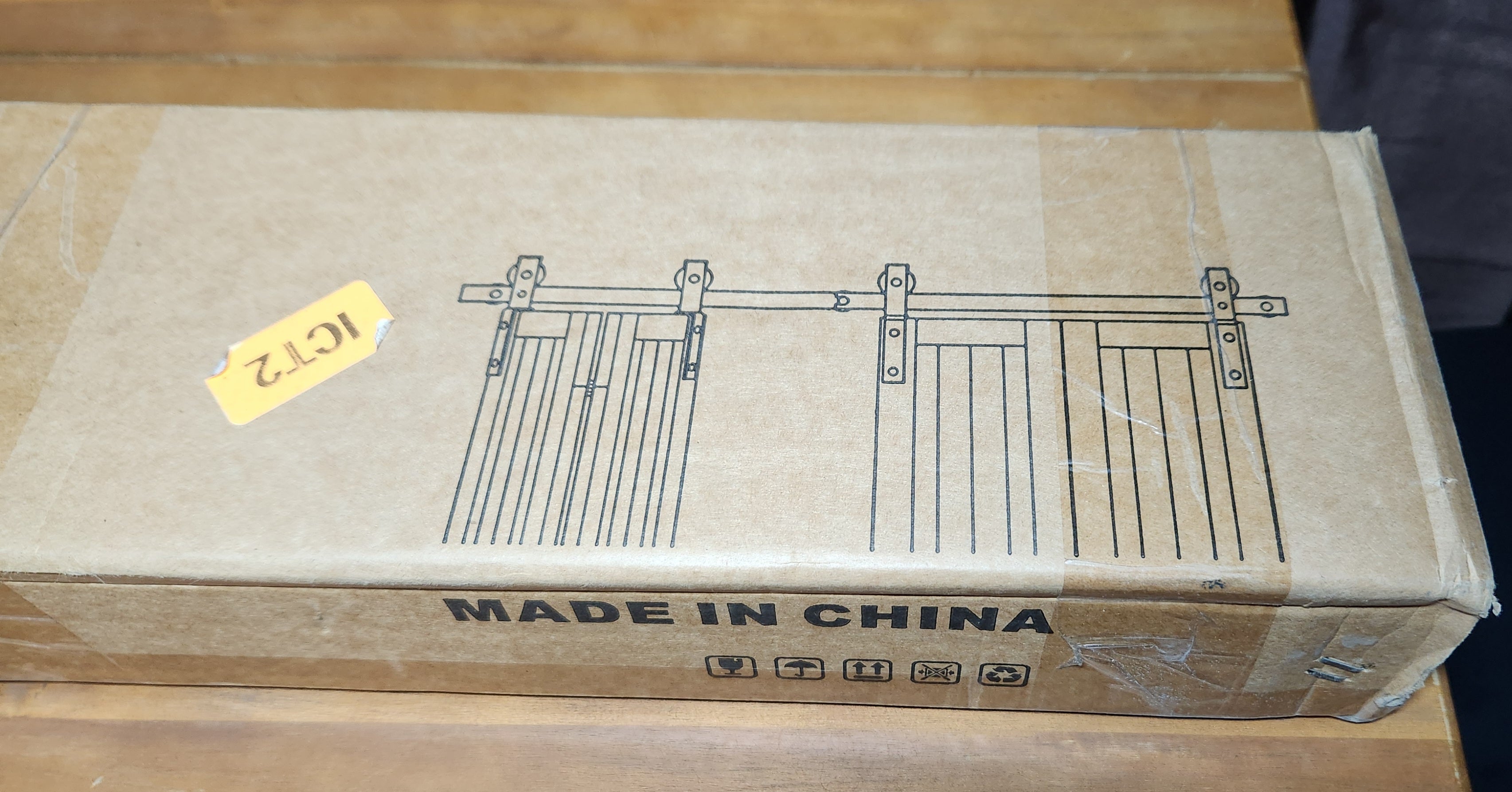 Bifold Barn Door Hardware Kit for Closet: 60" Track Folding System- Door NOT Included