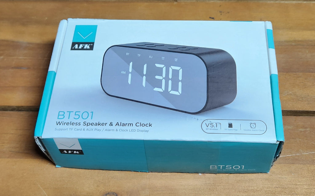 Alarm Clock with Bluetooth Speaker for Bedroom/Office