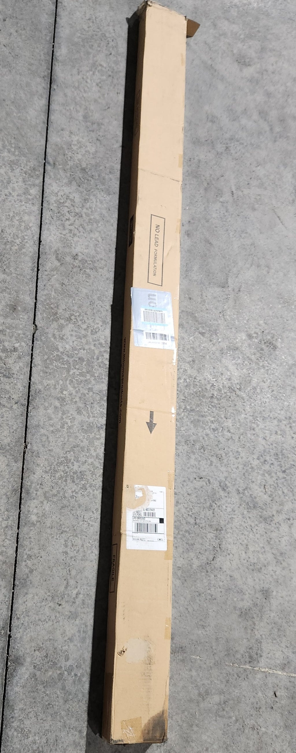 36 in. x 80 in. Fruitwood Vinyl Accordion Folding Door with Hardware Trimmable