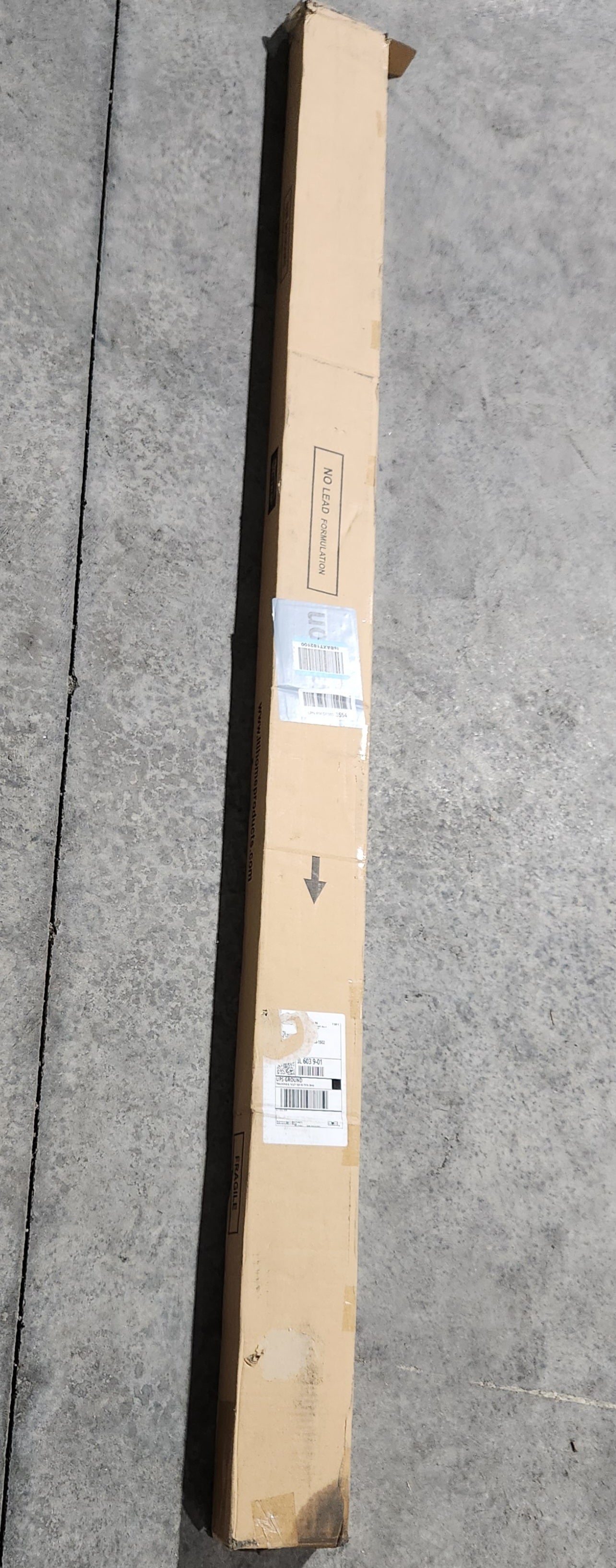 36 in. x 80 in. Fruitwood Vinyl Accordion Folding Door with Hardware Trimmable