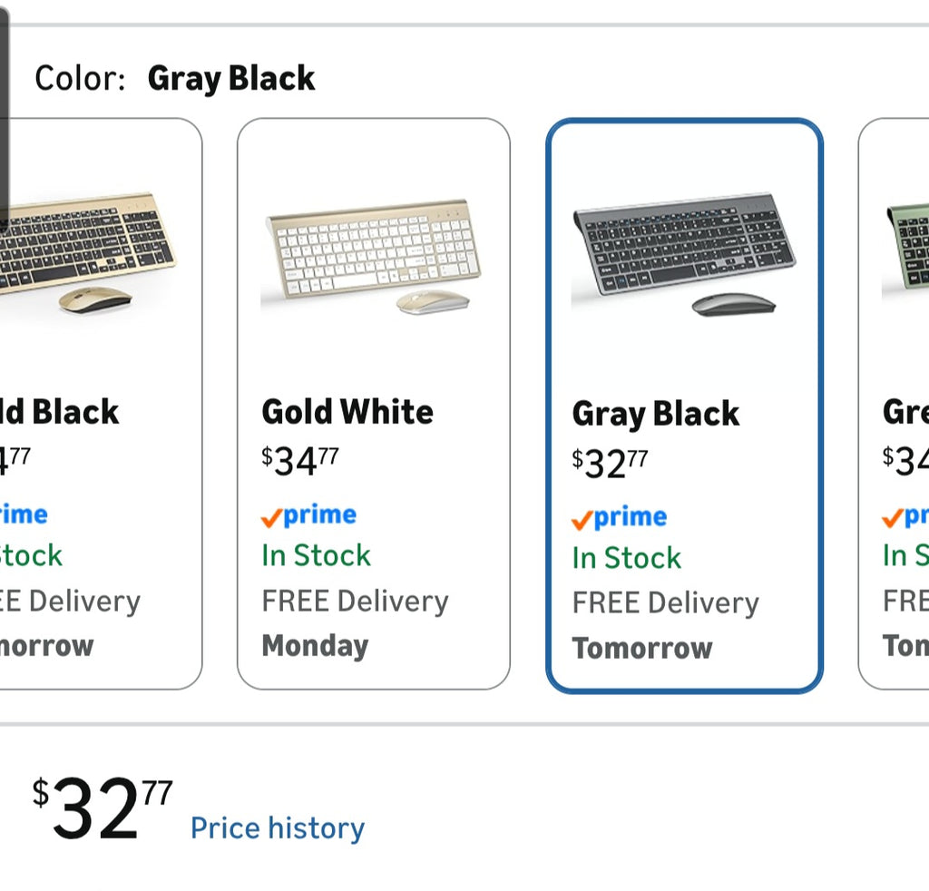 Wireless Keyboard and Mouse Ultra Slim Combo