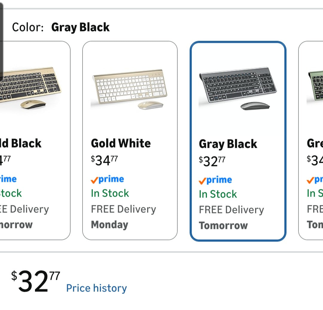 Wireless Keyboard and Mouse Ultra Slim Combo