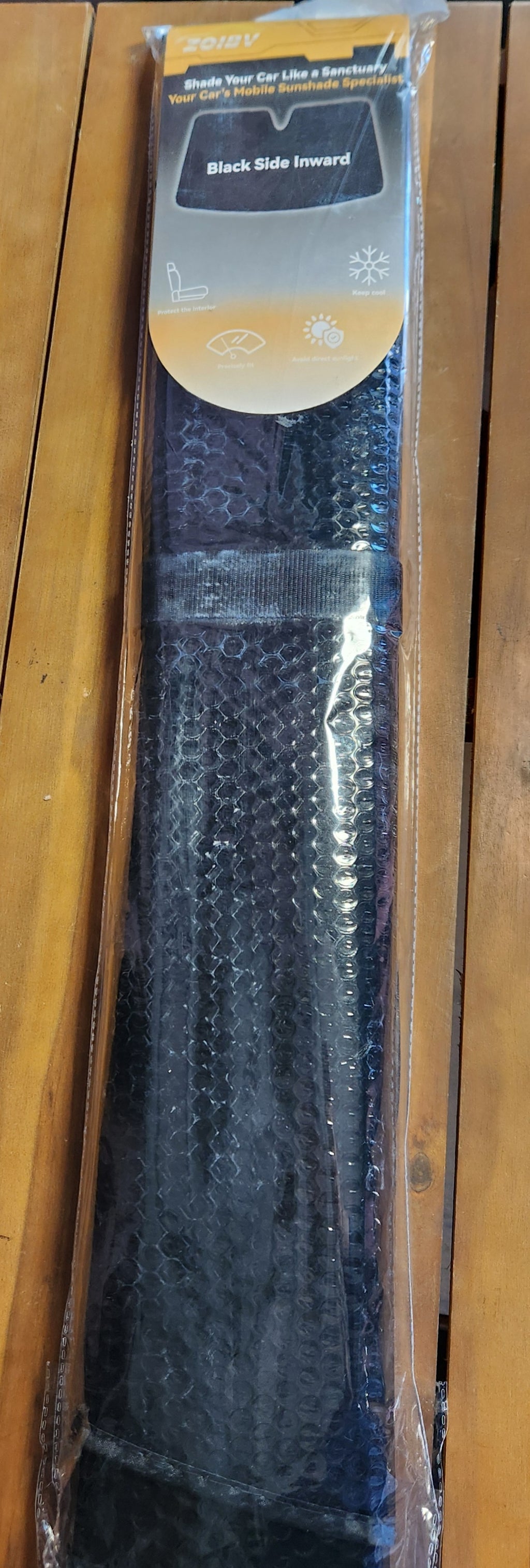 Windshield Sun Shade 5-Layer Bubble Foldable Thicken Front Window Sunshade Sun Visor Protection Accessories - Blocks Heat & UV Rays Keep Car Cooler