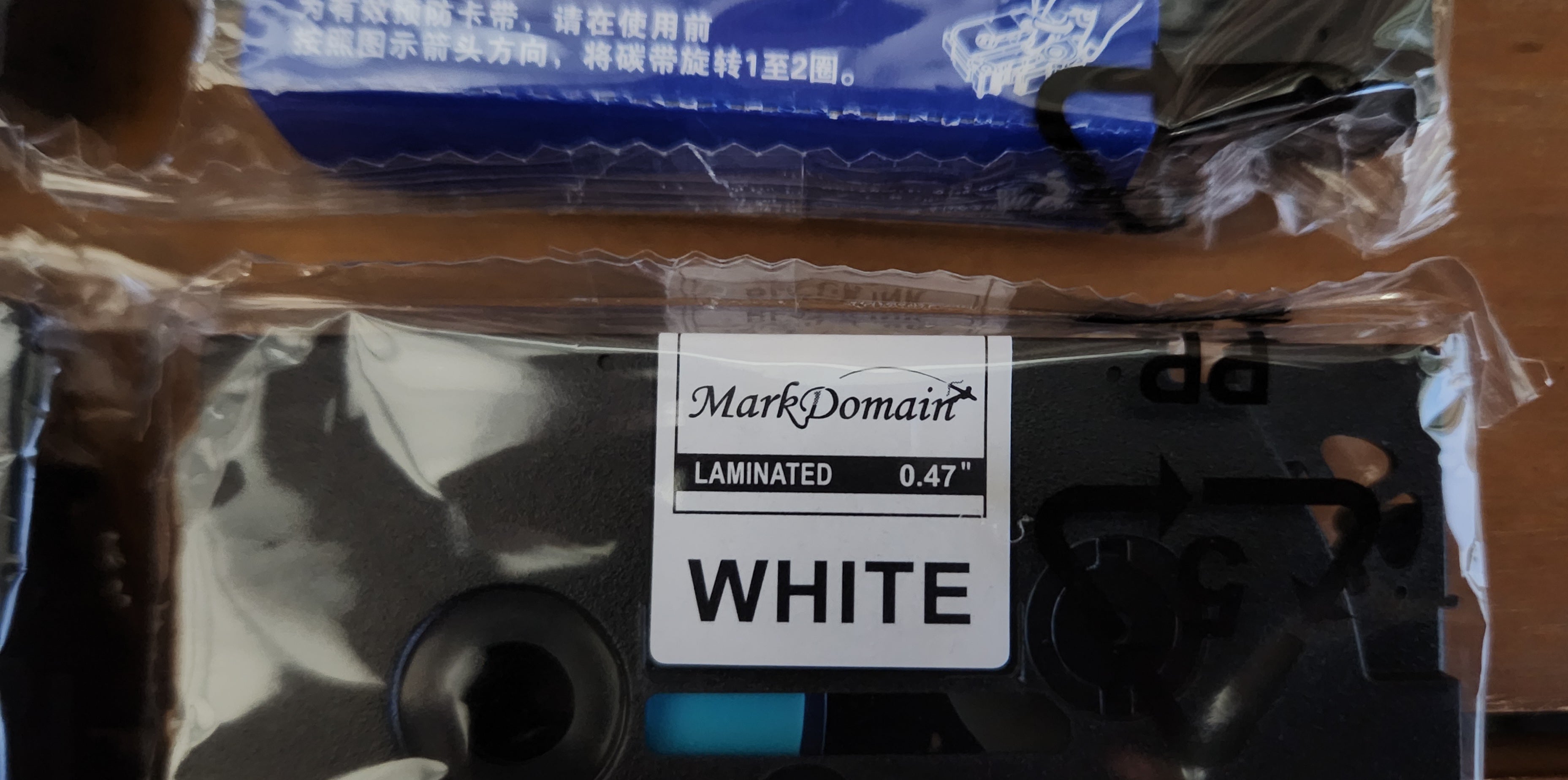 6 pack Laminated 0.47" White Label Tape Replacement for TZe-231 Brother Label Maker Tape 12mm 0.47"