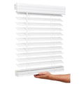 2 Inch Faux Wood Blind, 70" Wide x 60" Long, Bright White