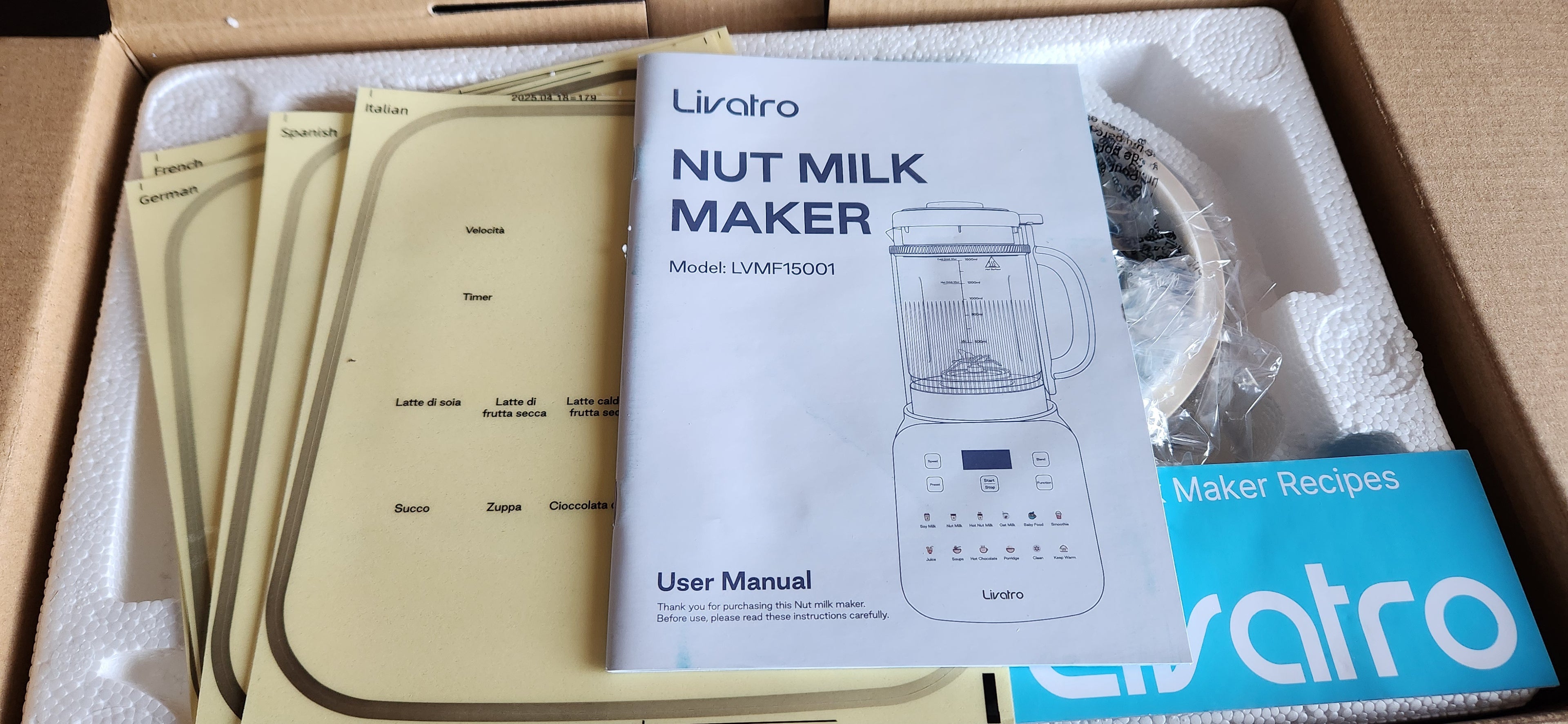 Nut Milk Maker: 12-in-1 Automatic Soy Milk Maker Homemade Juice, Almond, Oat Milks for Plant-Based Milks, 24H Delay Start/Keep Warm/Auto-Clean/Safety Lock