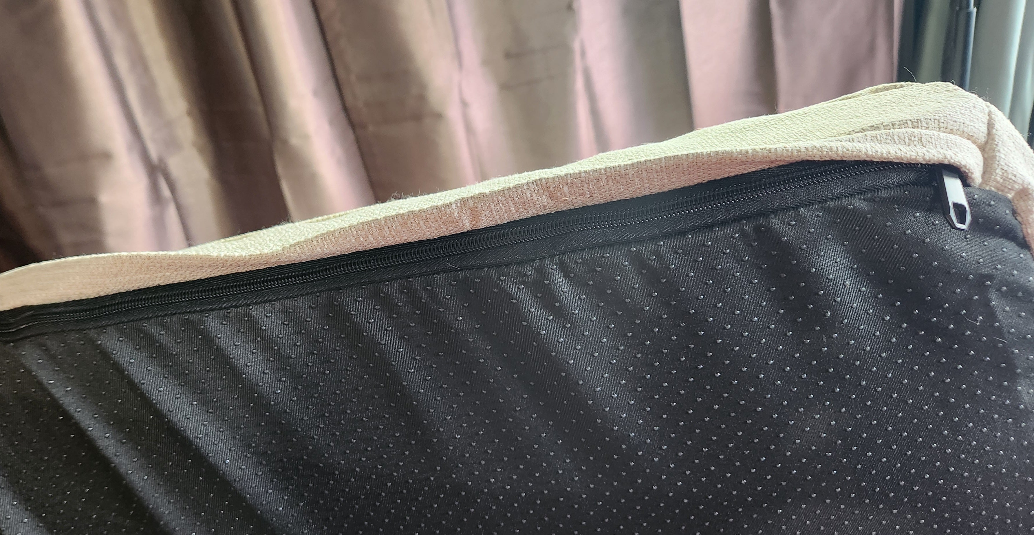 Tan 50 Inch Orthopedic Waterproof Dog Crate Bed for Extra Large Dogs, Removable Washable Cover