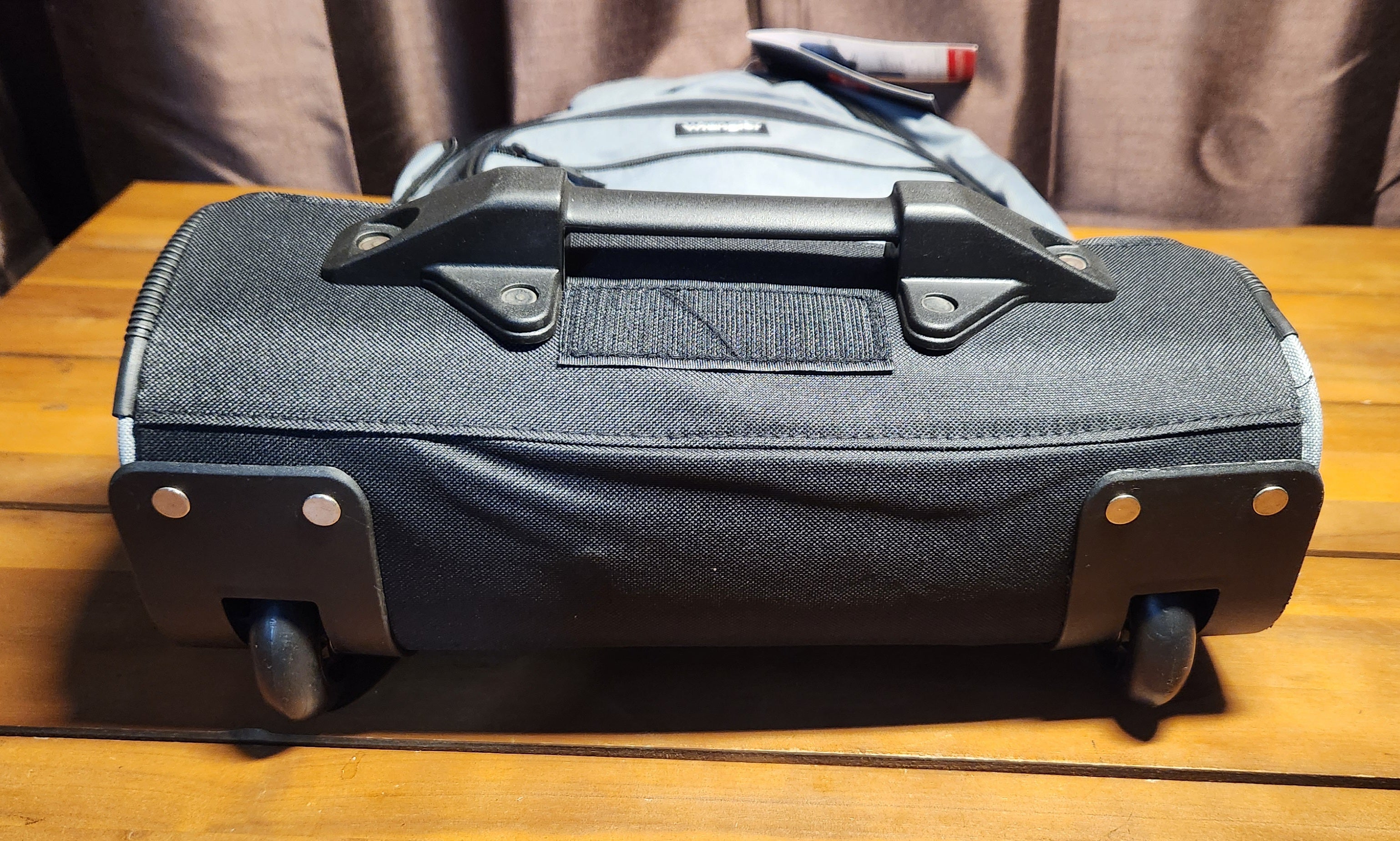 Wrangler Travel Duffel or Backpack Dobson Set, Charcoal, 19" Rolling Backpack