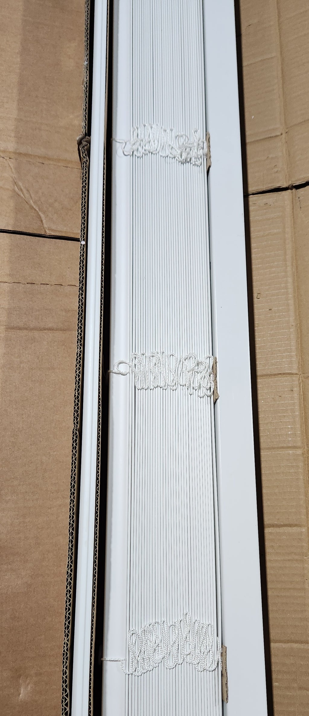 2 Inch Faux Wood Blind, 70" Wide x 60" Long, Bright White