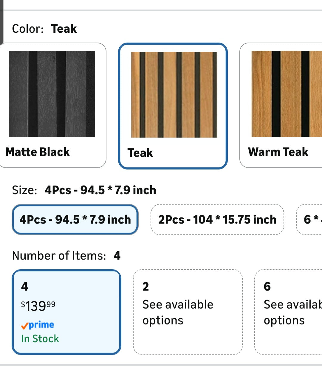 4-Pack Acoustic Wood Slat Wall Panels for Interior Decor, 3D Fluted Sound Absorbing Wood Paneling for Accent Wall Ceiling