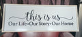 Large Wall Sign "This is Us" Farmhouse Picture