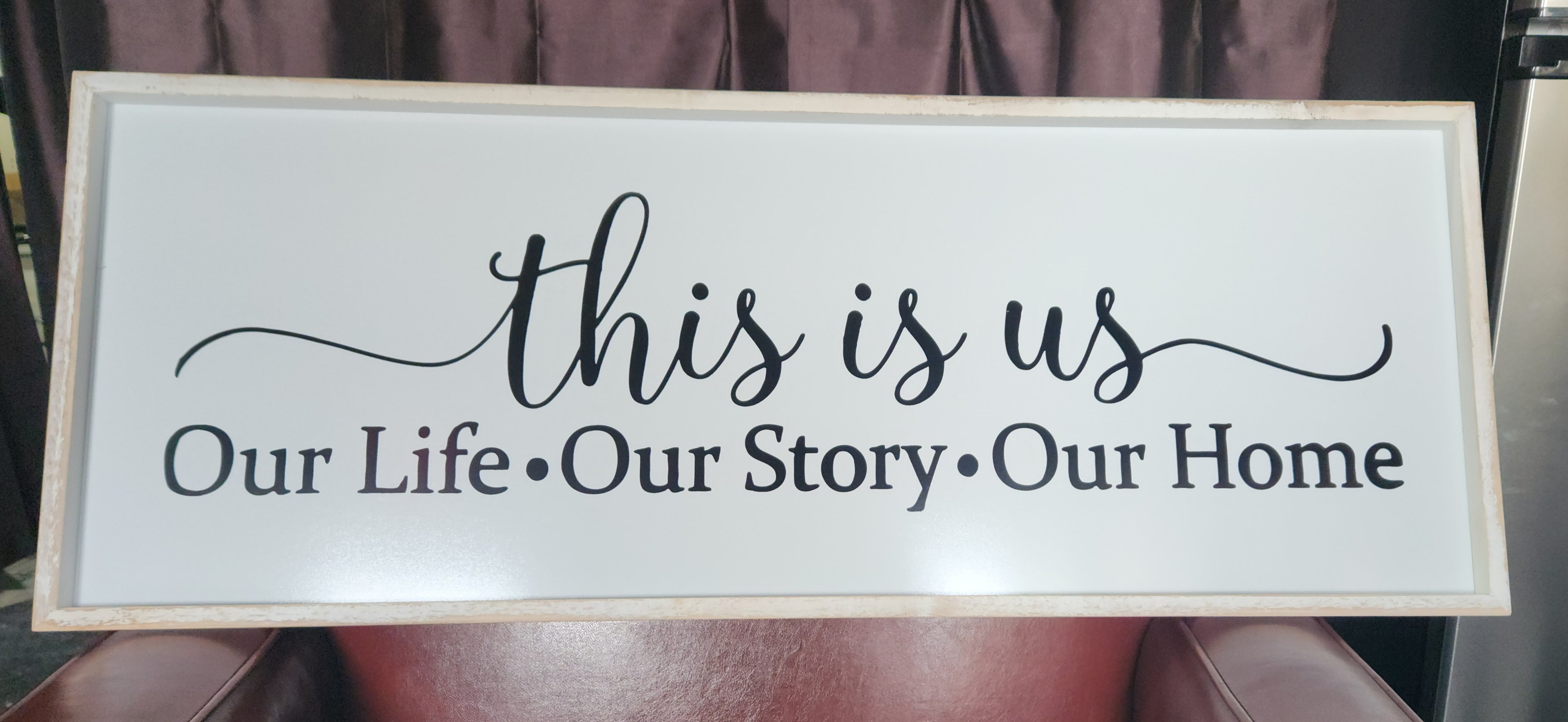 Large Wall Sign "This is Us" Farmhouse Picture