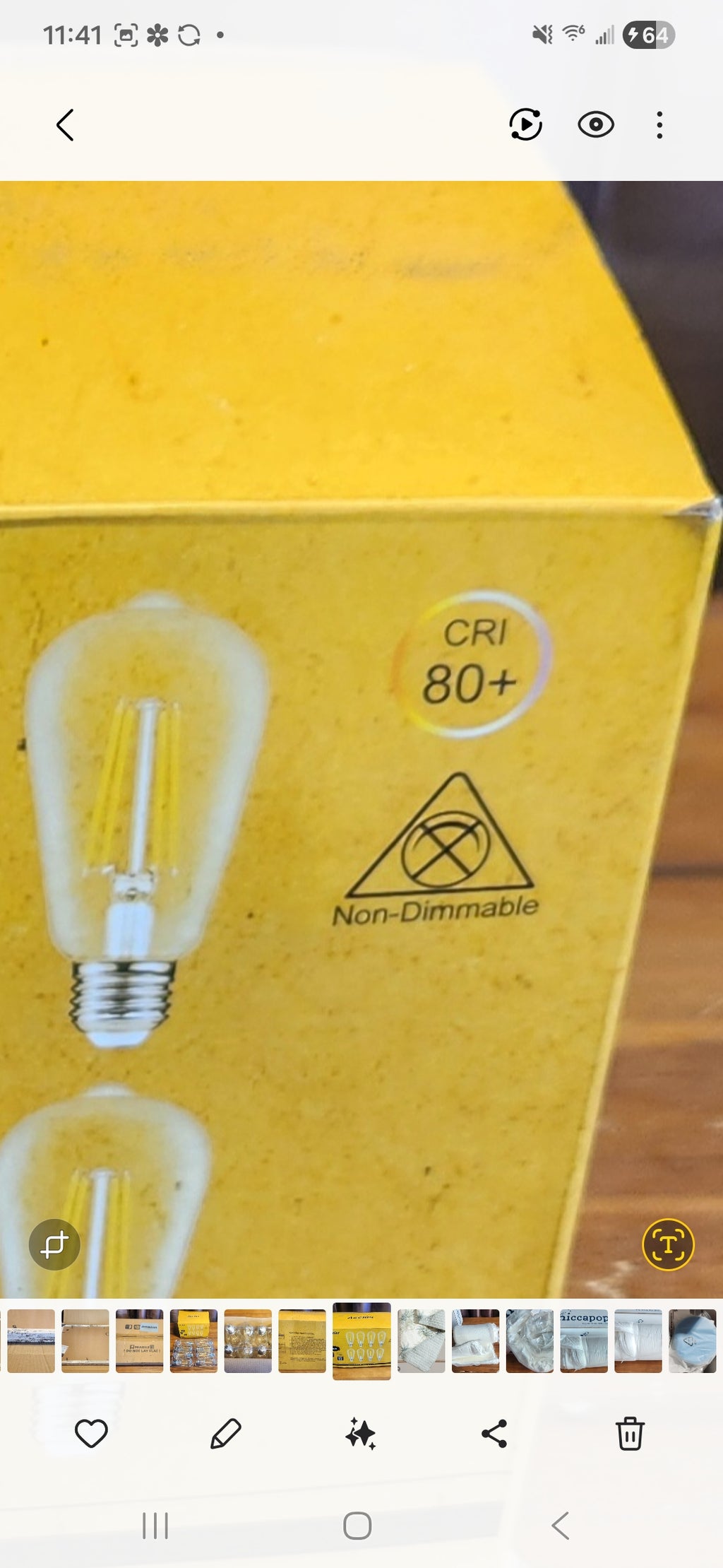 8 pk 60w replacement Light Bulbs 6w LED 700 Lumens E26