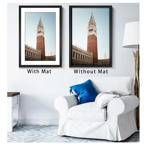 22x28 Picture Frame Set of 3, Display Pictures 18x24 with Mat or 22x28 without Mat