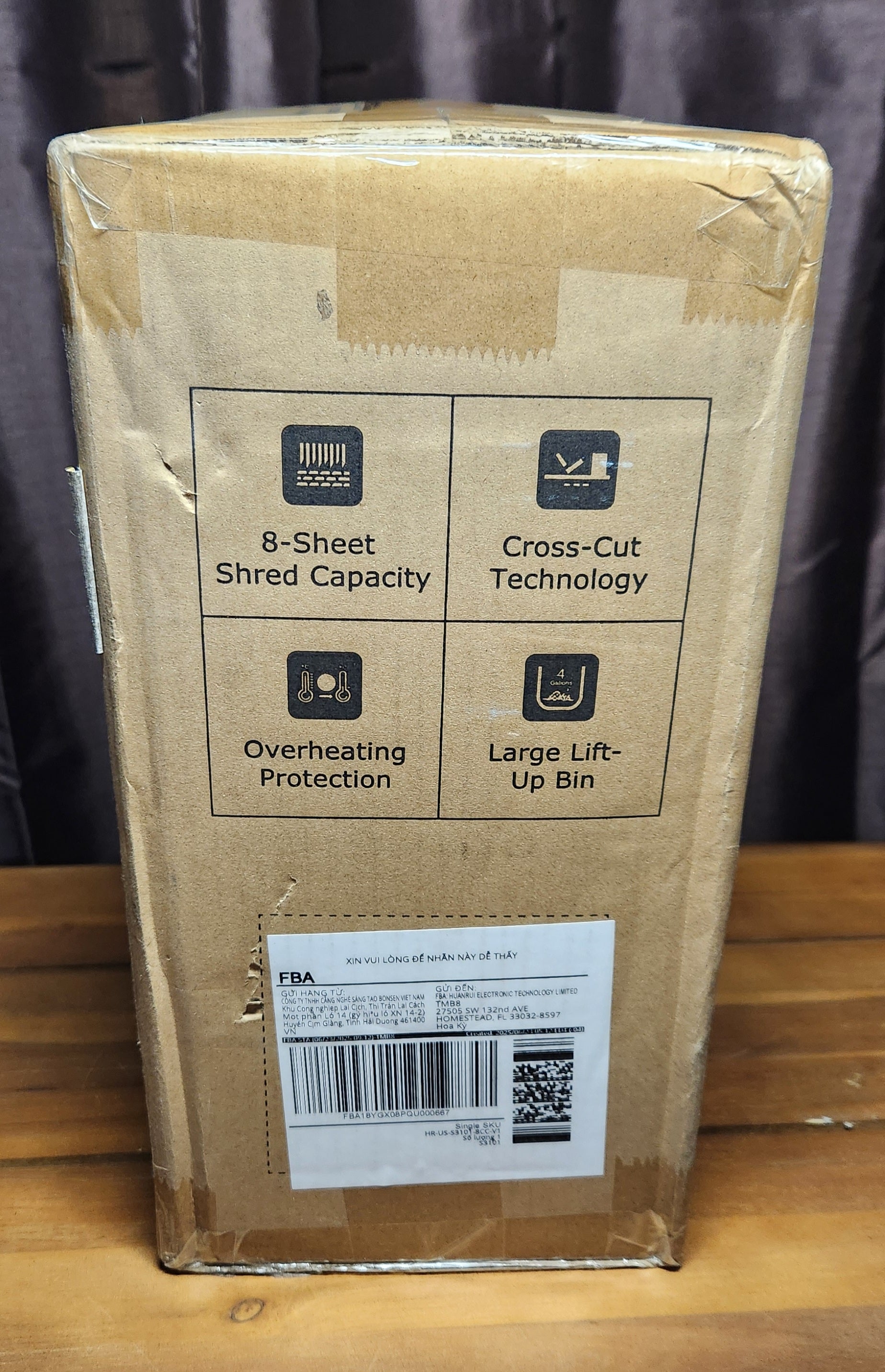 Shredder for Home Office, 4 Gallons 8-Sheet Cross Cut Credit Card Shredder