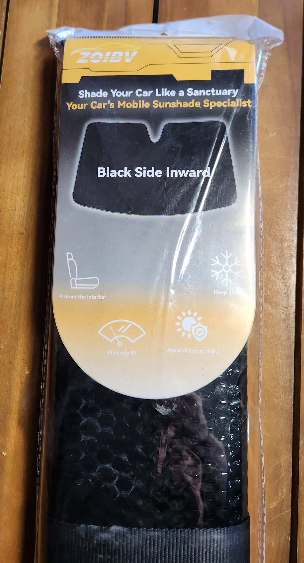 Windshield Sun Shade 5-Layer Bubble Foldable Thicken Front Window Sunshade Sun Visor Protection Accessories - Blocks Heat & UV Rays Keep Car Cooler