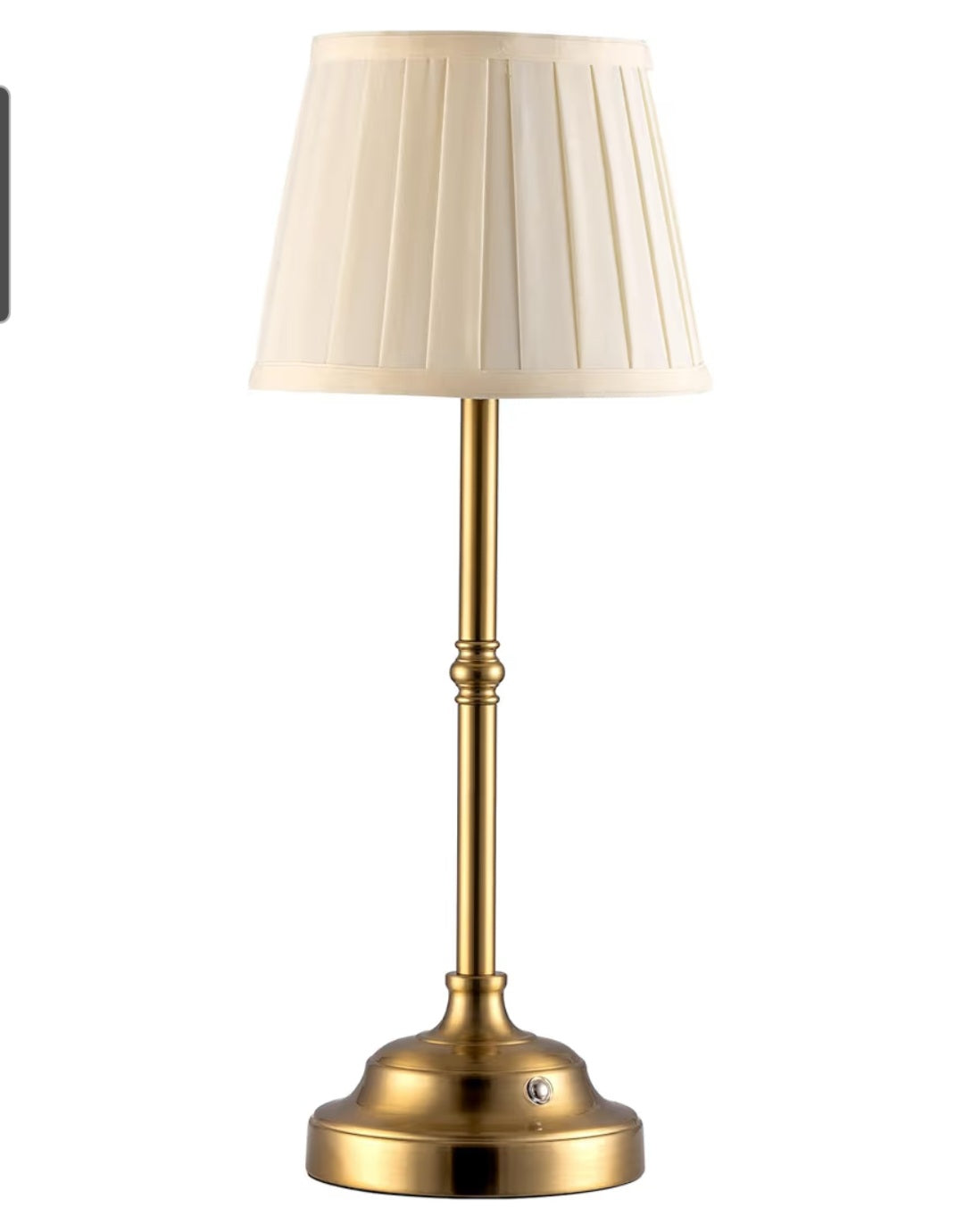 Portables Cordless Table Lamp, Fabric Shade Desk Lamp Rechargeable NEW