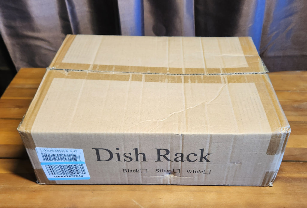 Dish Drying Rack-Extendable Large for Kitchen Counter, Stainless Steel with Utensil Holder (Black)