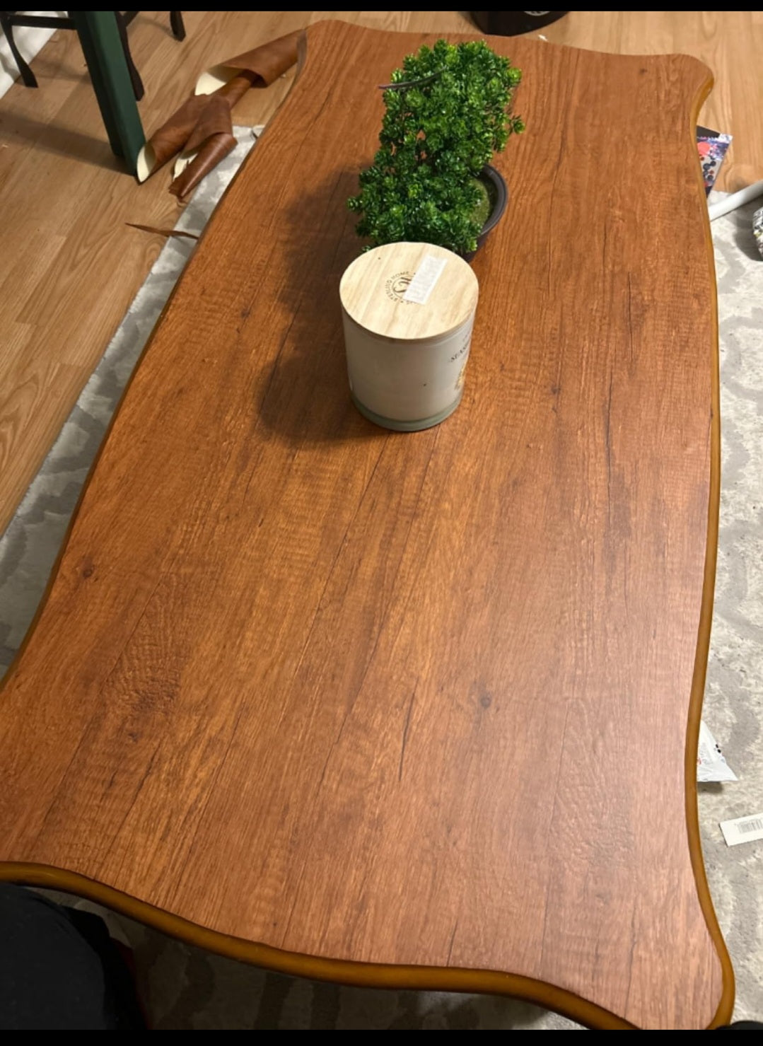 Wood Grain Contact Paper- 1 Roll Removable Vinyl Film Red Brown Wood Wallpaper 23.6" x 118"