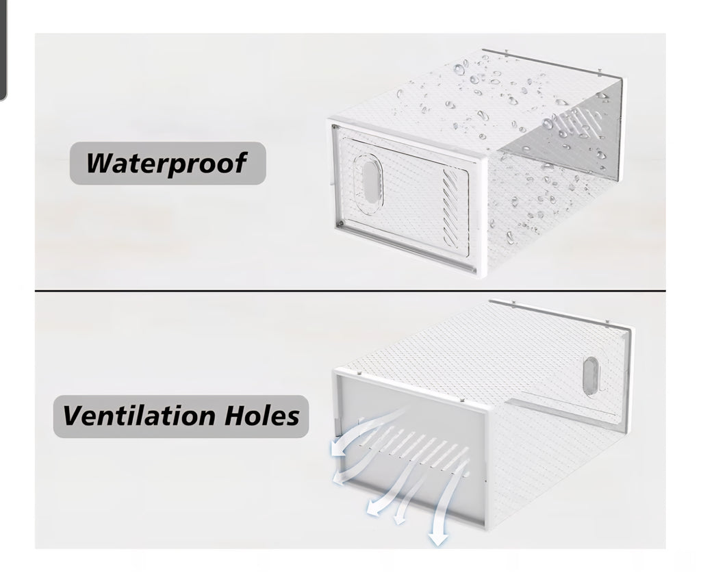 Shoe Storage, 12 Pack Shoe Organizer for Closet, Shoe Boxes Clear Plastic Stackable Shoe Containers with Lids