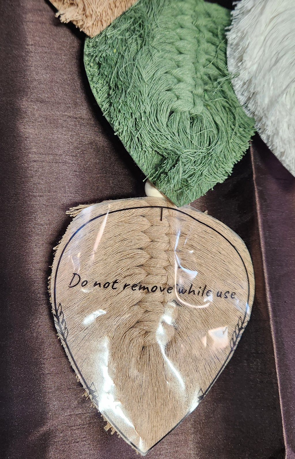 Macrame Wall Hanging Decor Leaves Woven Tapestry