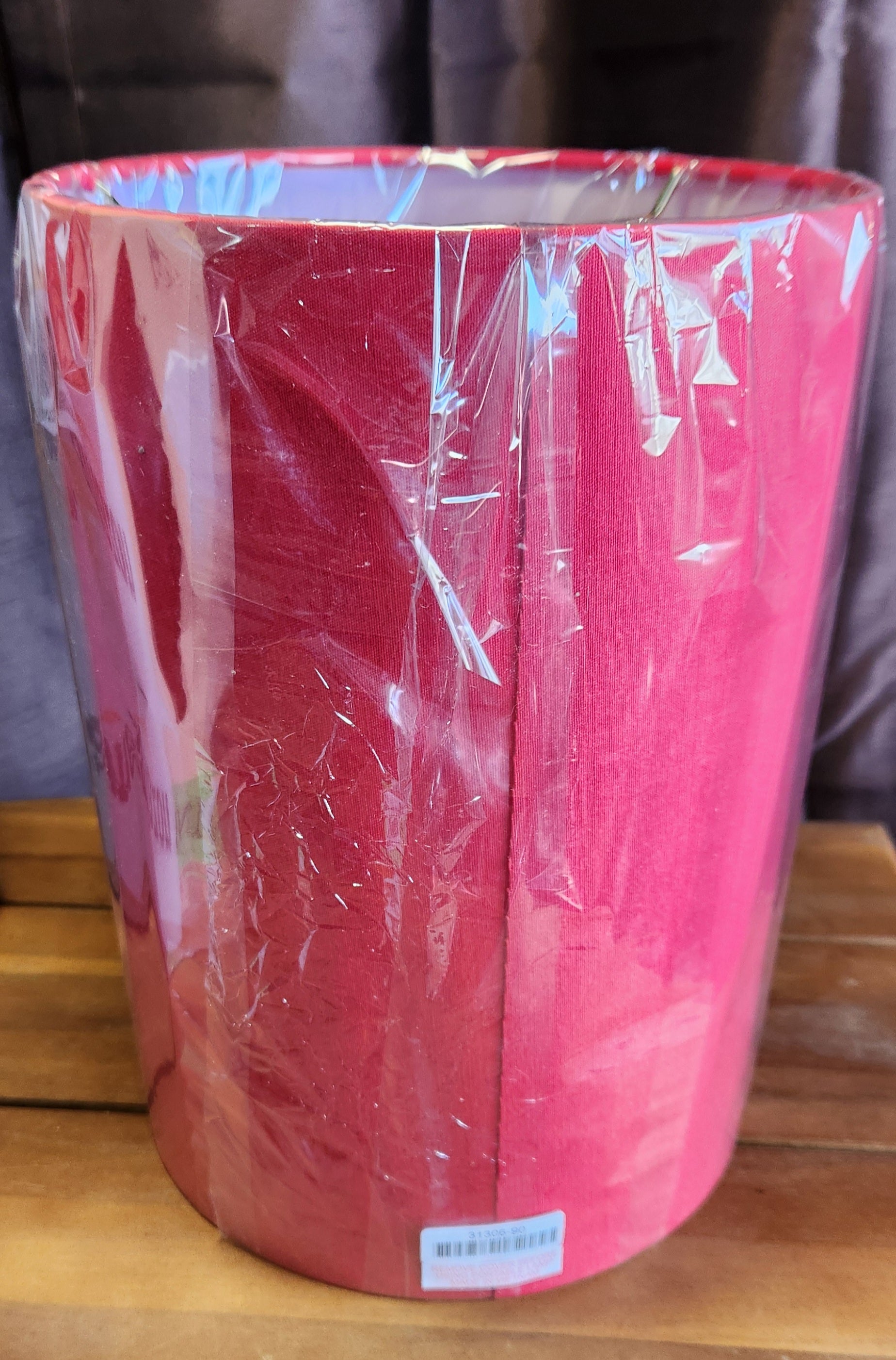 Lamp Shade Aspen Creative Drum (Cylinder) Shaped Spider Construction in Rich Red (8" x 8" x 11")