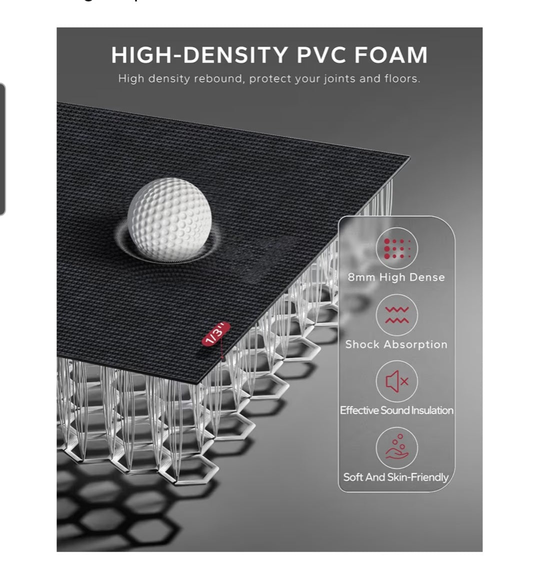 Extra Large Exercise Mat- 12' x 6' x 8mm NEW with Carrying Bag