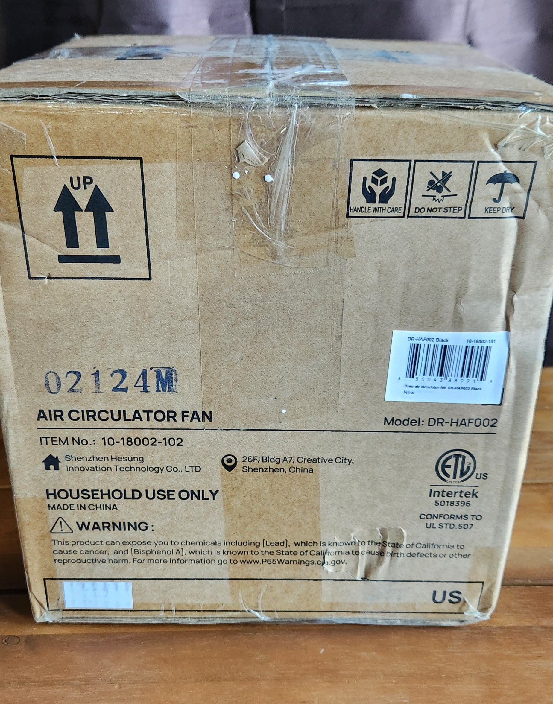 Fan- Whole Room, 120° Adjustable Tilt, 3 Speeds, Desktop Fan for Home, Office, Kitchen