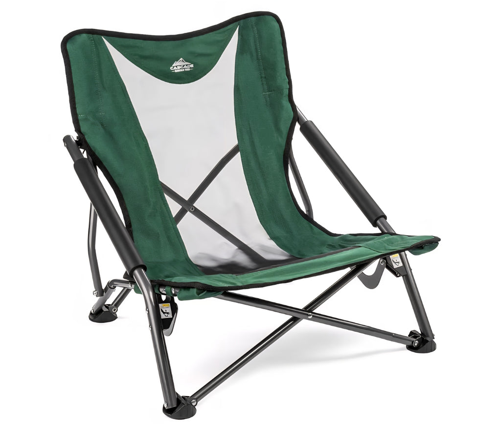 Cascade Mountain Tech Folding Camp Chair for Camping, Beach, Picnic, Barbqeues, Sporting Events with Carry Bag