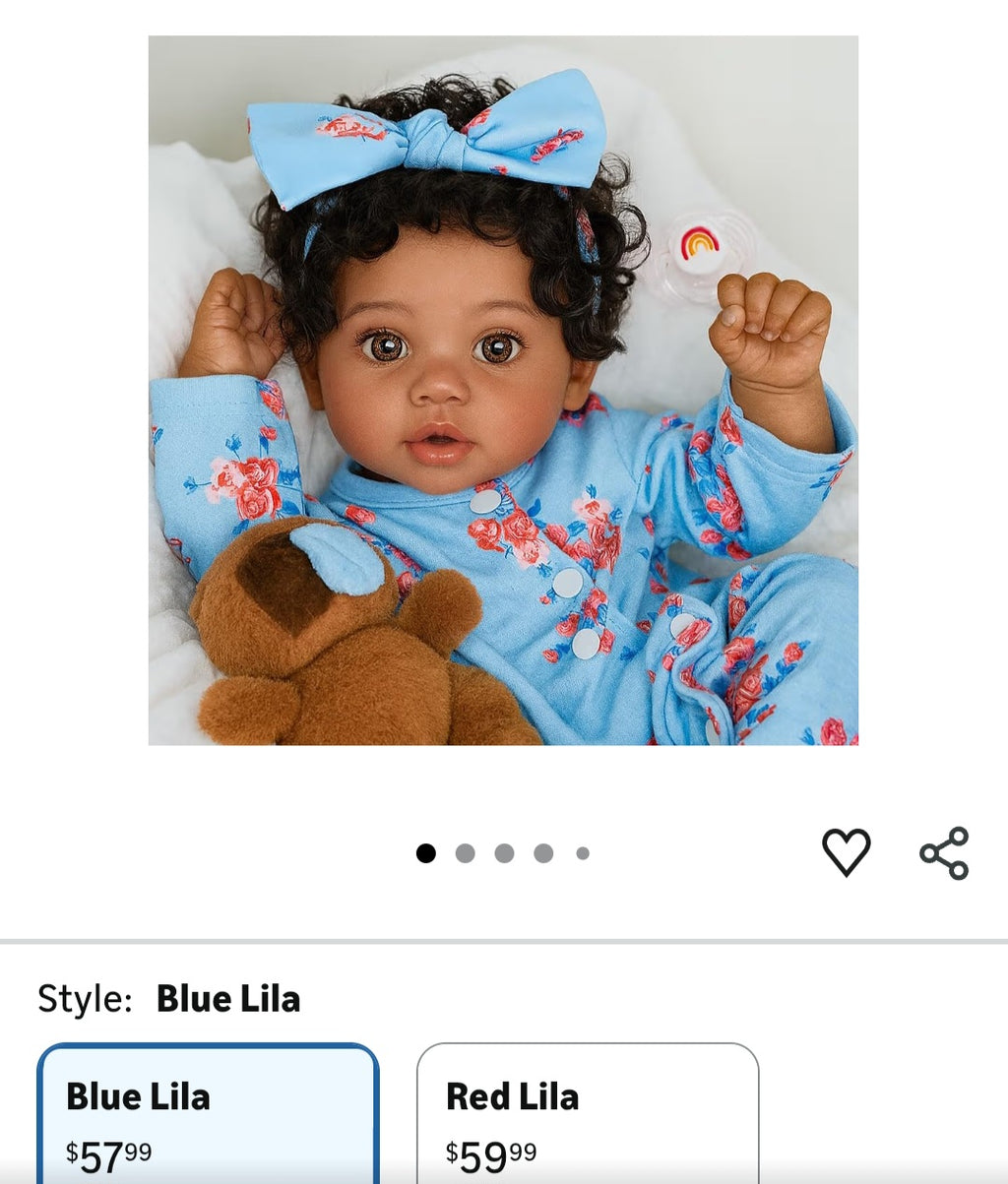 Lifelike Reborn Black Girl- 20 Inch African American Newborn Baby Girl Doll