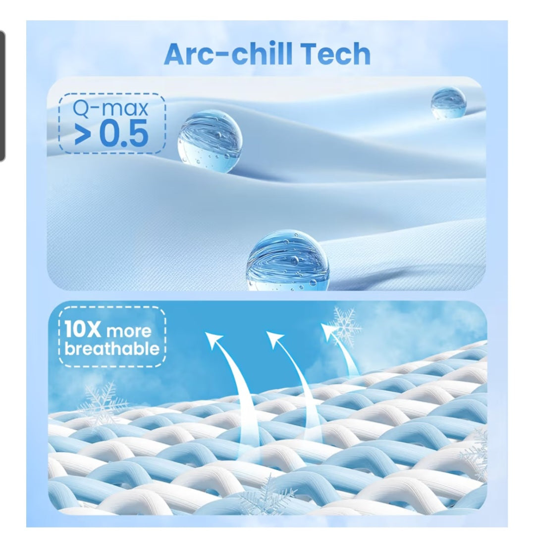 Cooling Blanket Twin, Arc-Chill Q-Max >0.5 for Hot Sleepers, Absorbs Heat to Keep Body Cool for Night Sweats